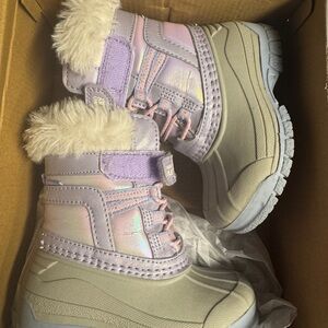 Stride Rite toddler Snow Boots - frost trek iridescent